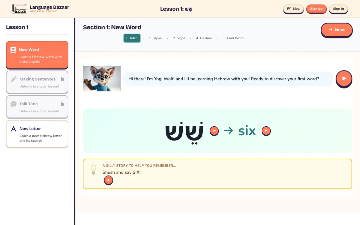 The Language Bazaar website at languagebazaar.org