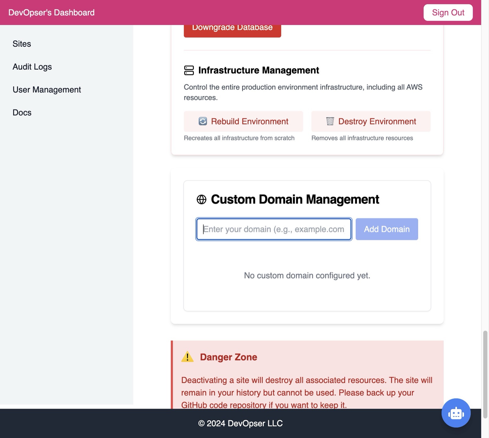 Set Up a Custom Domain, step 1