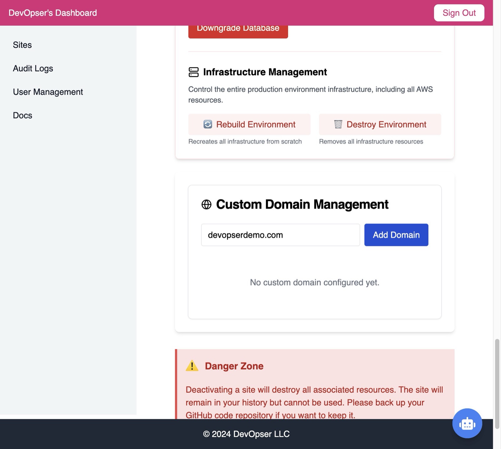 Set Up a Custom Domain, step 3