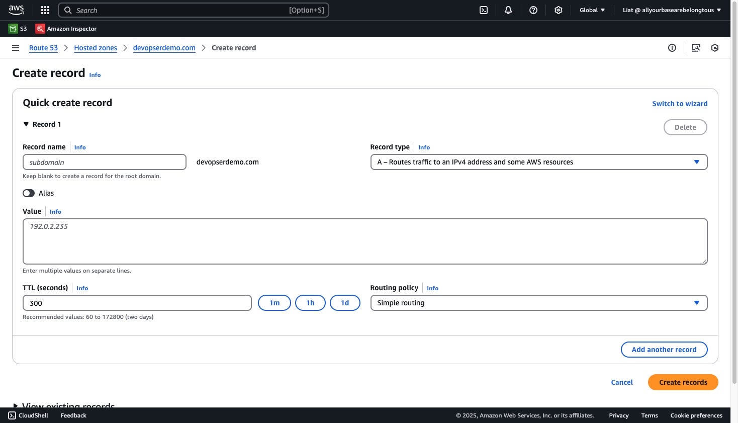 Set Up a Custom Domain, step 17