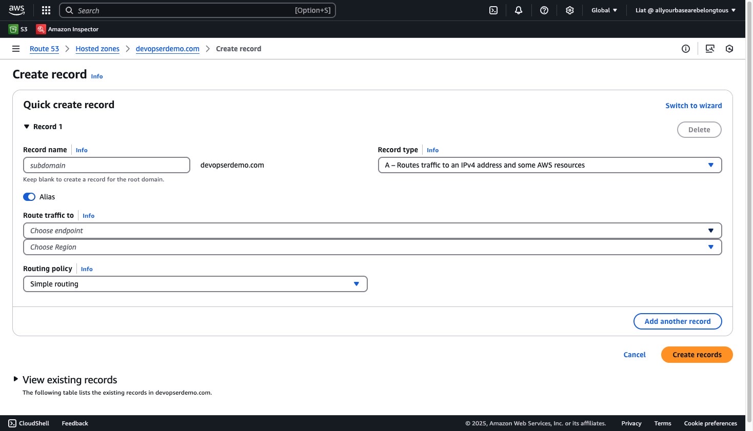 Set Up a Custom Domain, step 18