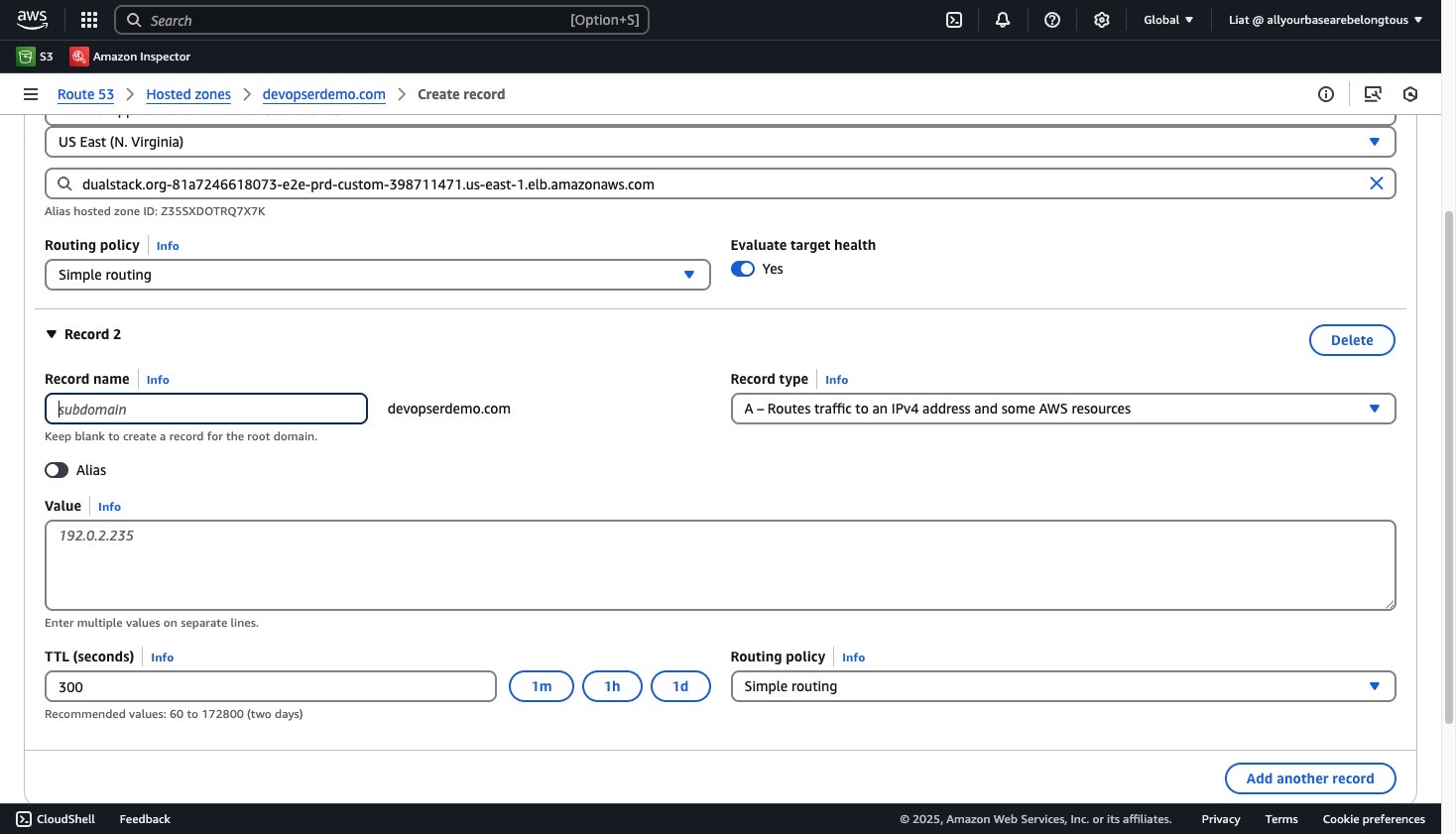 Set Up a Custom Domain, step 25