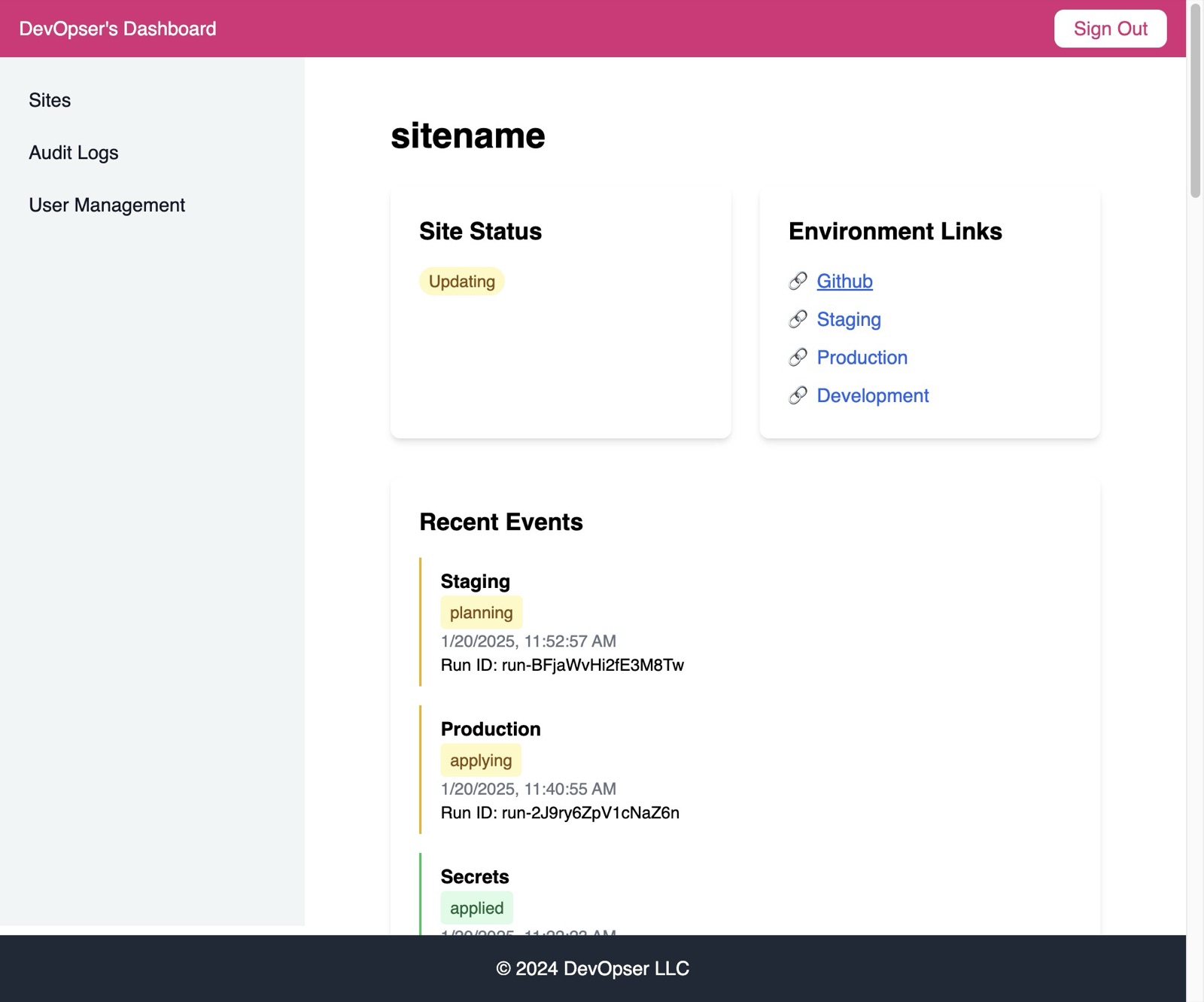 Deploy Your App to the Development Environment, step 1