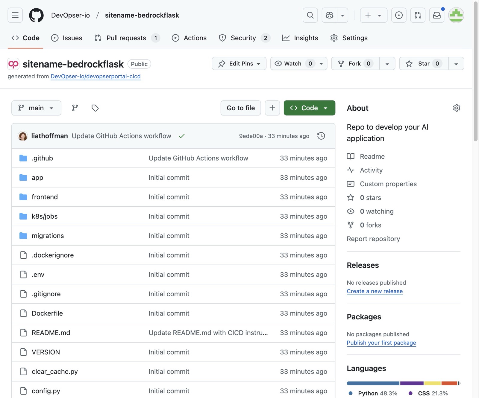 Deploy Your App to the Development Environment, step 3