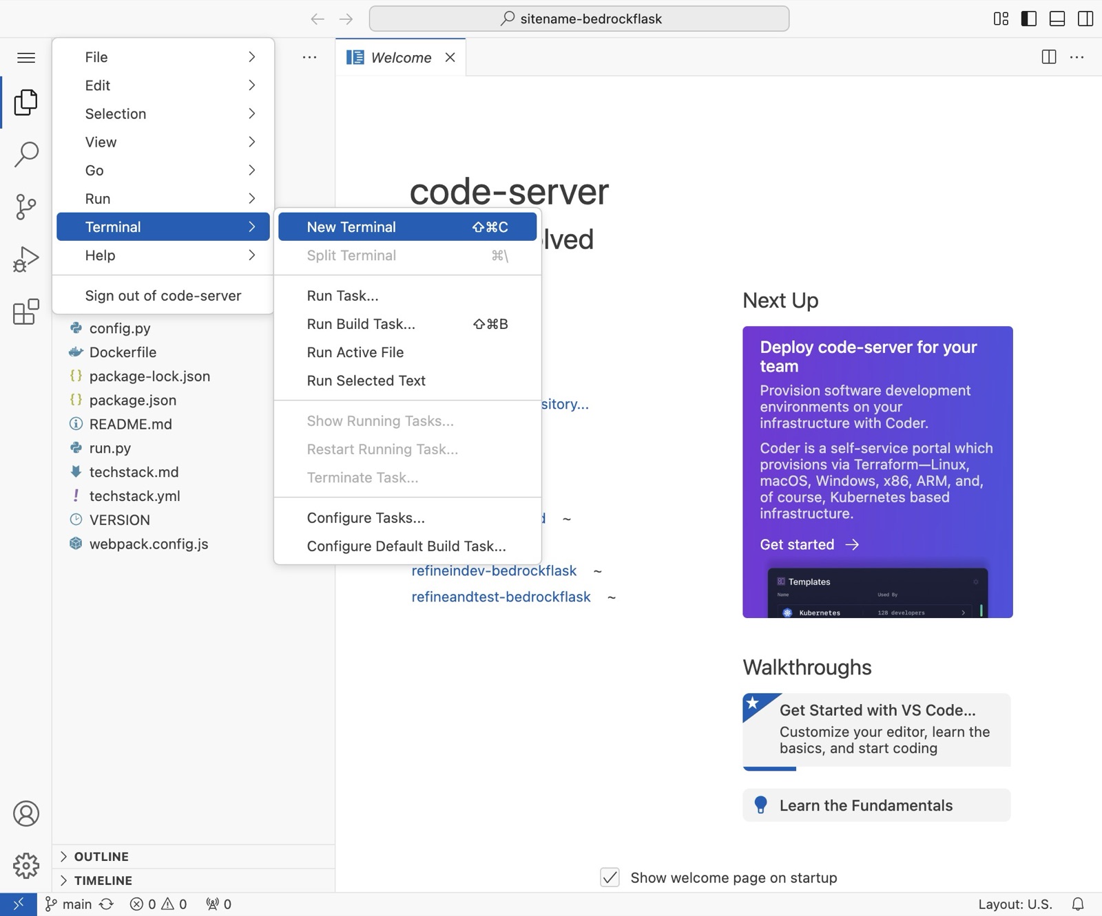 Deploy Your App to the Development Environment, step 12