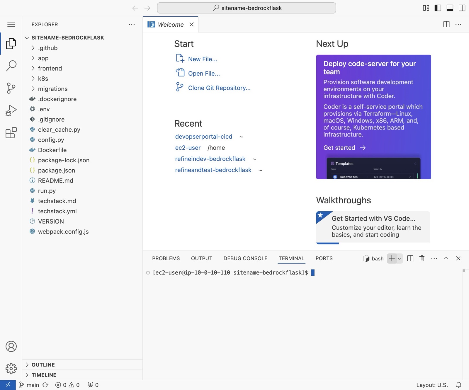 Deploy Your App to the Development Environment, step 13