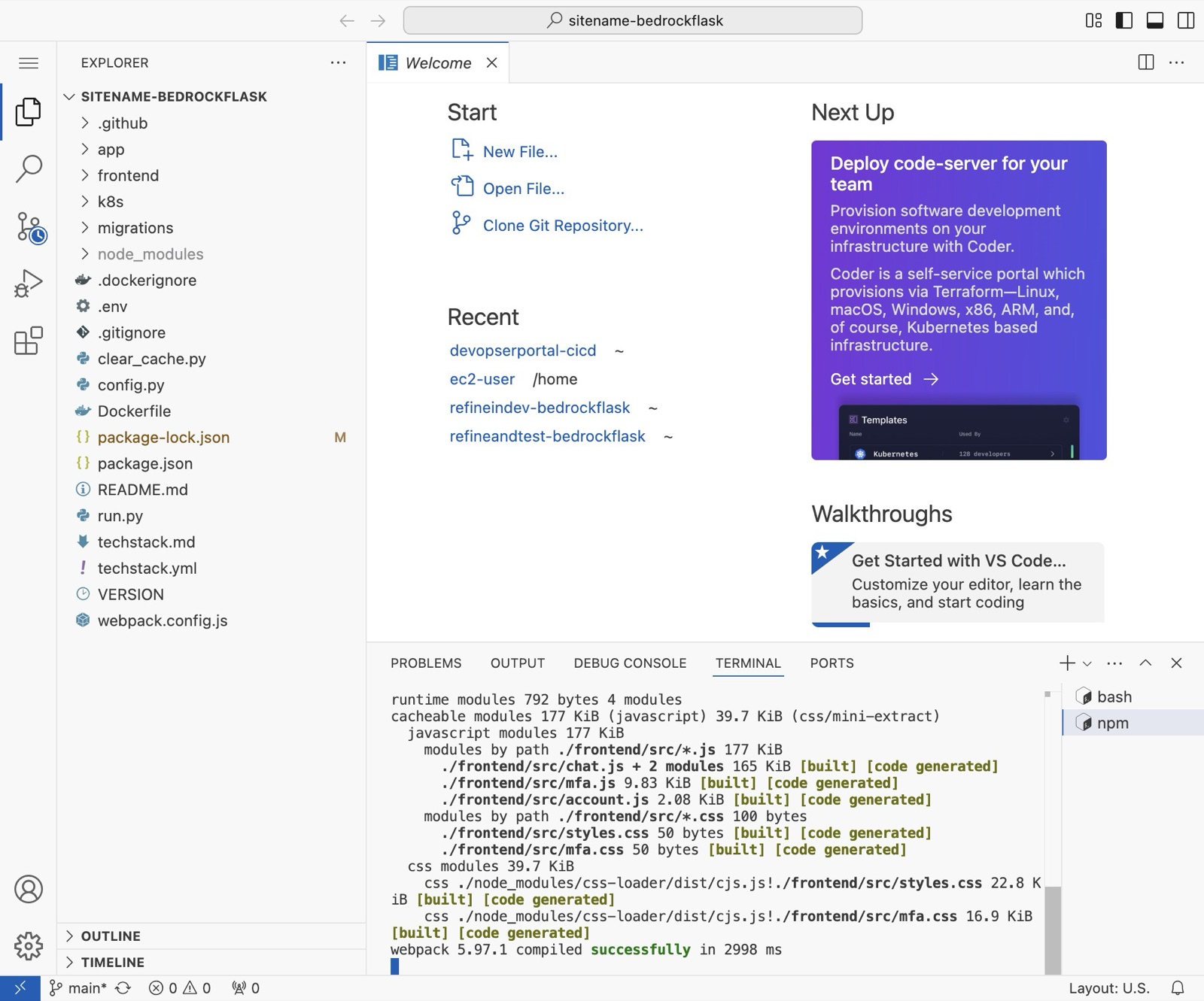 Deploy Your App to the Development Environment, step 15