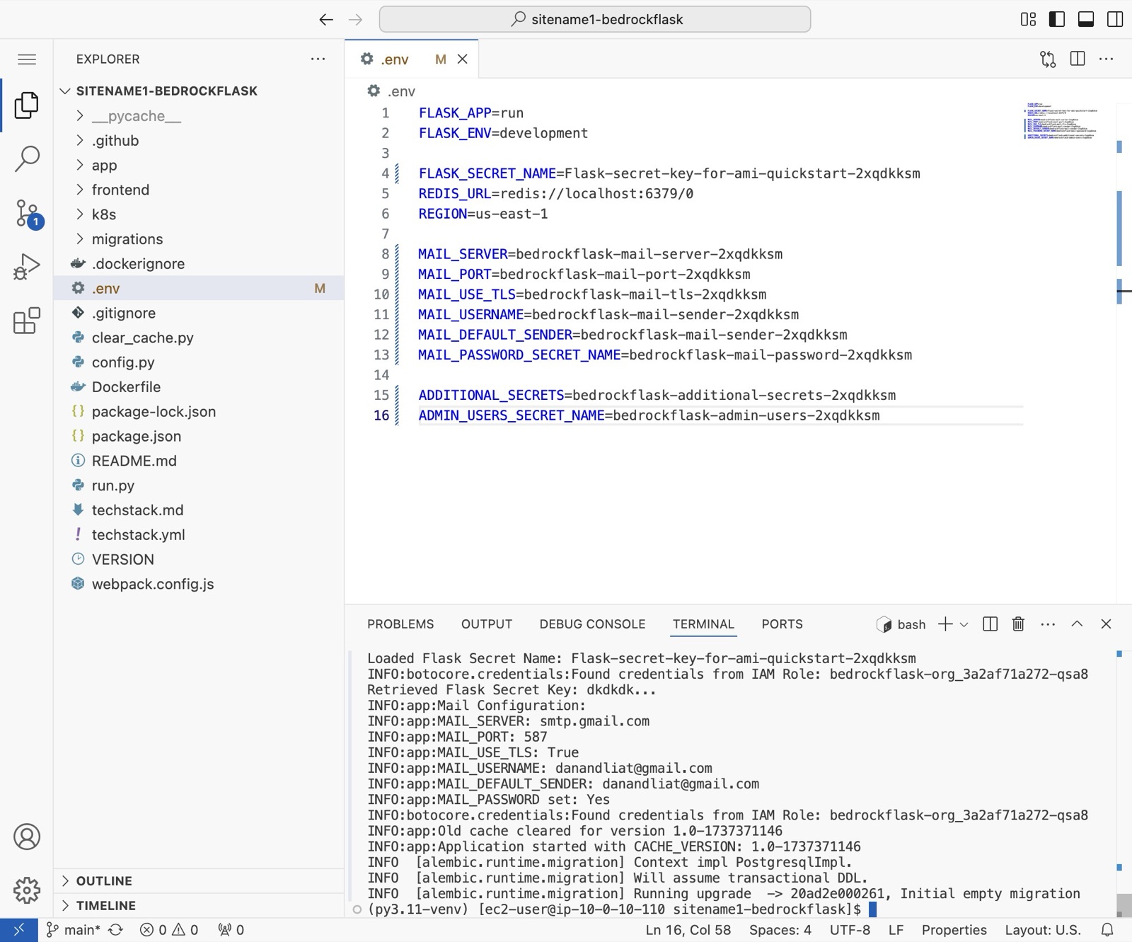Deploy Your App to the Development Environment, step 20