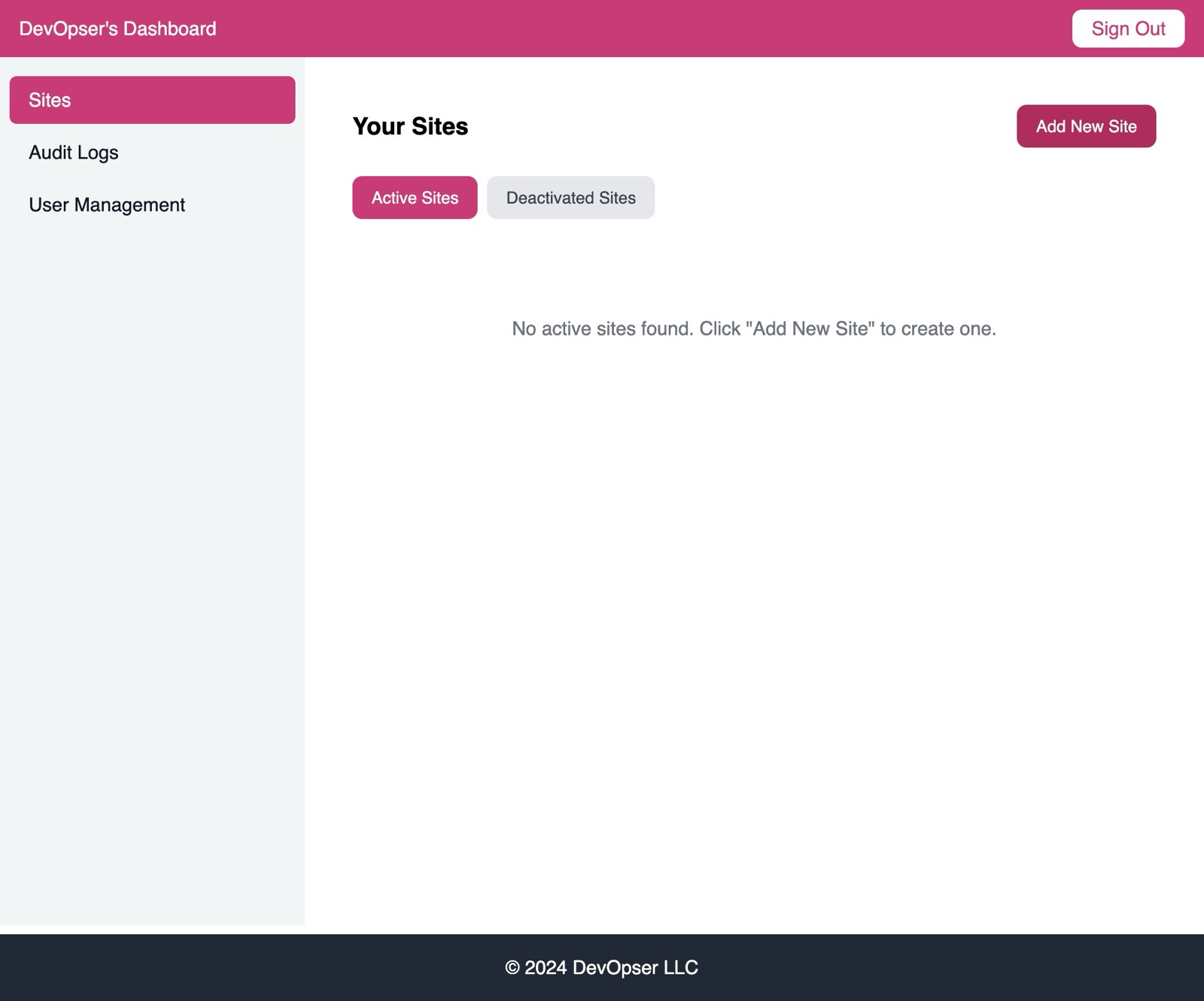Launch a New AI Chat Site, step 1