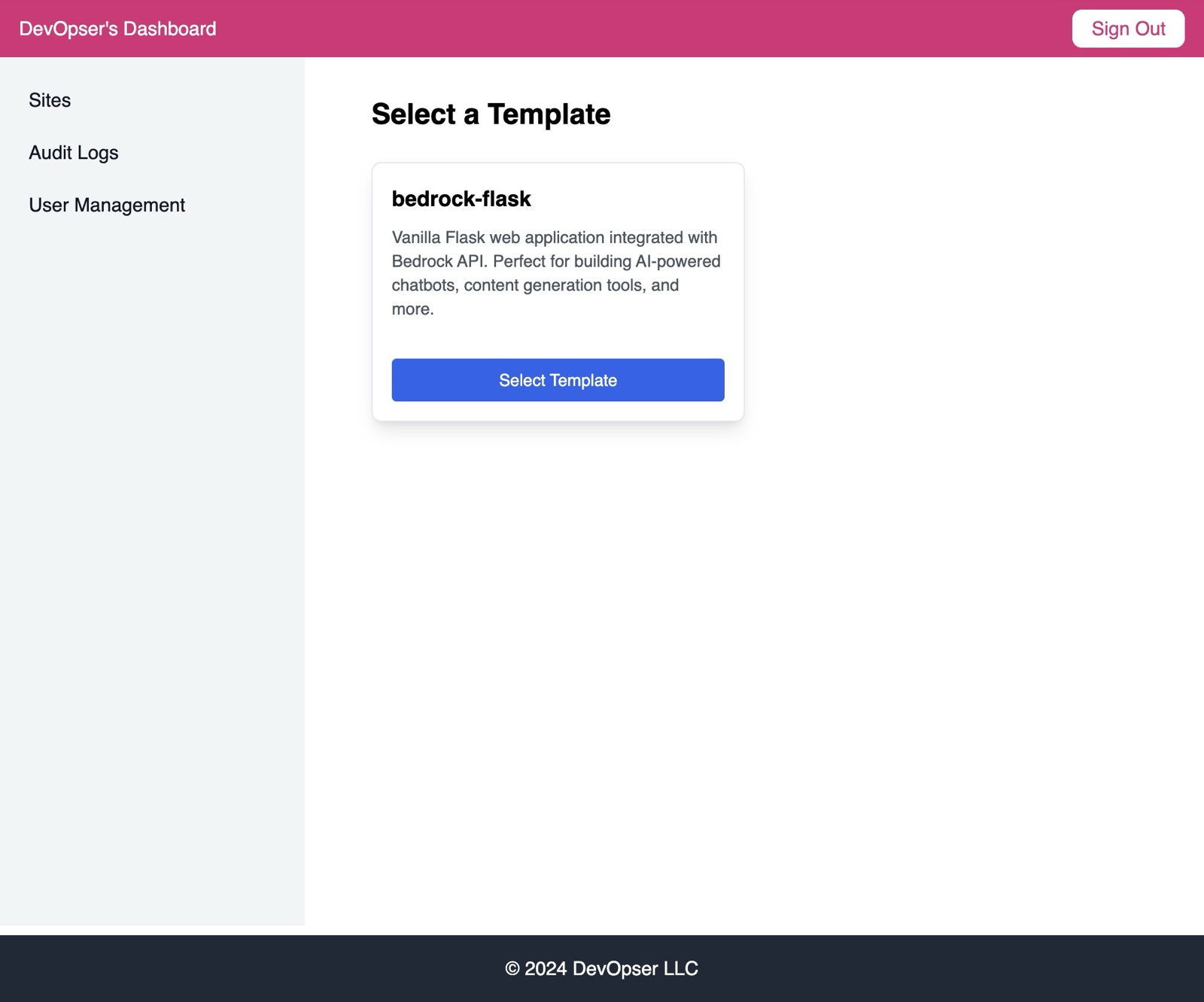 Launch a New AI Chat Site, step 3